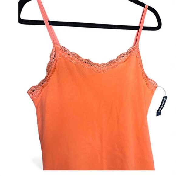 Women's Peachy Orange Y2K Fairycore Camisole Lace Trim Top *NWT* - XL - Picture 2 of 8